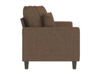 Canapé à 2 places Marron 140 cm Tissu 06204BHSN