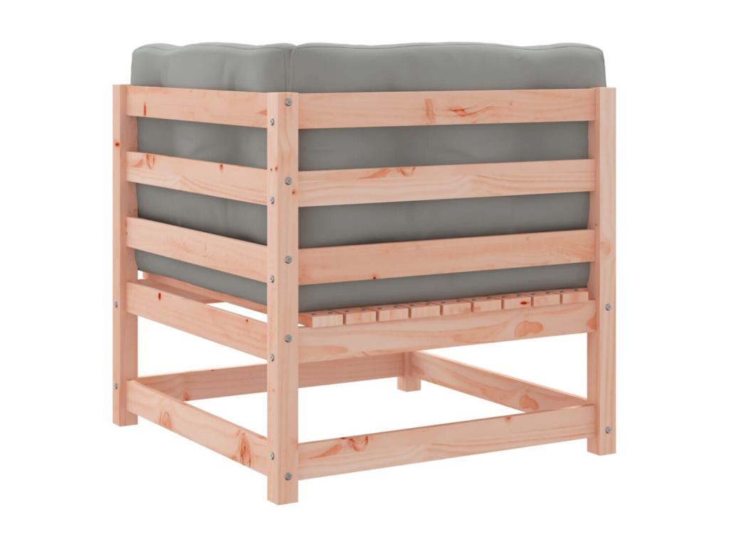 Salon de jardin 7 pcs et coussins bois massif sapin de Nidchicshop 81533WAEK