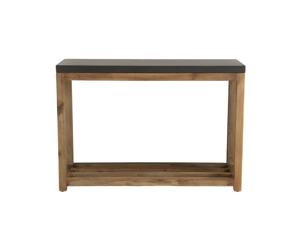 Calmetop - Console rect- PM double plateau effet béton foncé et Calmetop 31252KUUH