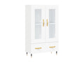Buffet haut blanc 69,5x31x115 cm bois d'ingénierie 86391WMTC