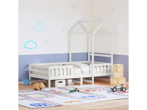 Cadre de lit avec toit sans matelas blanc 80x200 cm 53877RWAD
