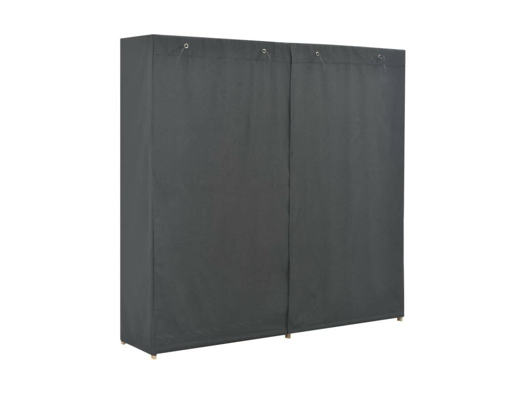 Garde-robe Gris 200x40x170 Tissu 27666LSKY