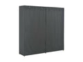 Garde-robe Gris 200x40x170 Tissu 27666LSKY