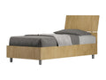 Lit sans sommier 80x200 Tête de lit inclinée Nidchicshop chêne 34251PFII