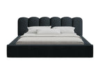 Lit rembourré avec rangement 180x238 - en Calmetop - bleu Calmetop 35217CSUF