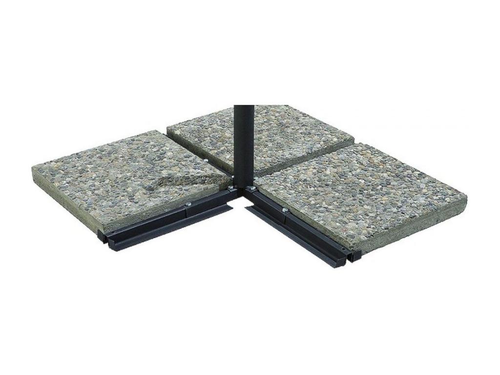 Parasol déporté en aluminium et fibre de verre 3m Nidchicshop 51893TUNF