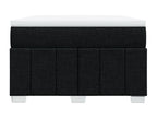 Sommier à Calmetop de lit avec matelas Noir 120x200 cm Tissu 30323IPGN