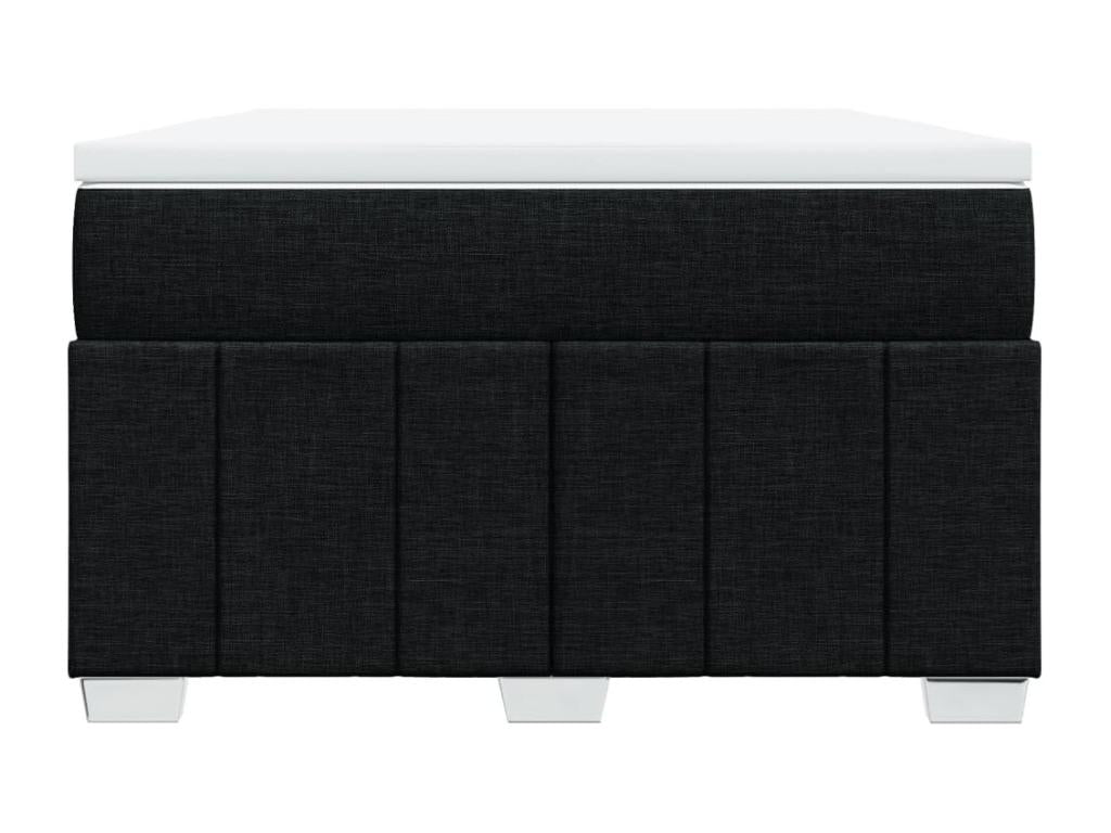 Sommier à Calmetop de lit avec matelas Noir 120x200 cm Tissu 30323IPGN
