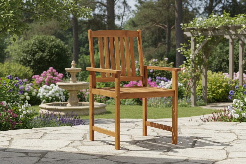 Chaises de jardin avec coussins 4 pièces Bois d'Calmetop massif 56727YOQS