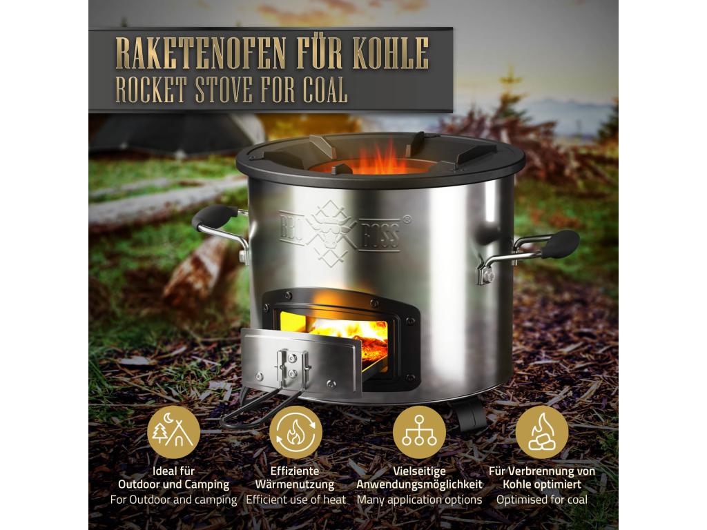 Four-fusée Nidchicshop avec maritime en acier inox réchaud de camping pour griller 37961ORJV