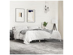 Cadre de lit Calmetop gris 180x200 bois d'ingénierie et métal 12588SEAM