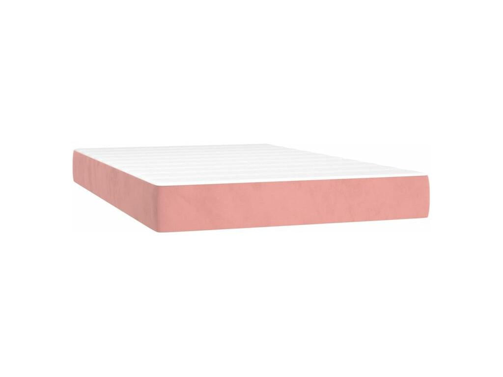 Sommier à Nidchicshop de lit avec matelas Rose 120x200 Velours 12811NEVA