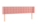 Tête de lit avec oreilles Rose 163x16x78/88 cm Velours 13979XHFH