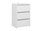 Table de chevet Blanc 40x35x62.5 37566IVAE