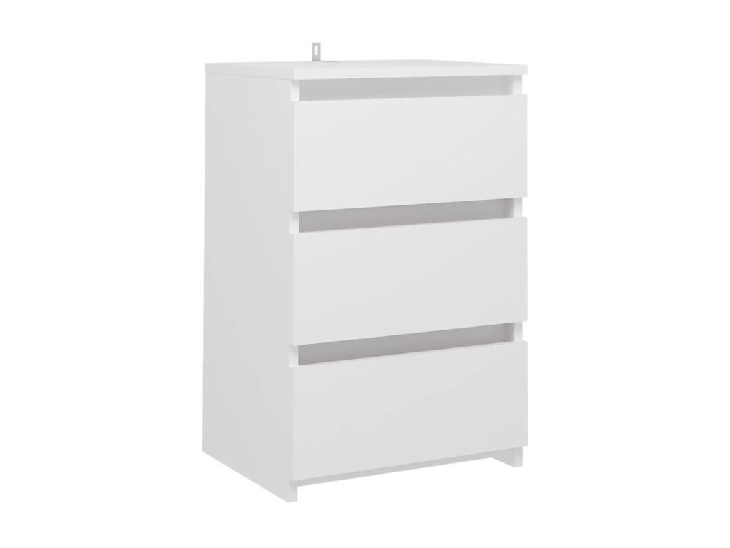 Table de chevet Blanc 40x35x62.5 37566IVAE