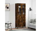 Buffet haut Chêne fumé 69,5x34x180 cm Bois d'ingénierie 52533CHSY