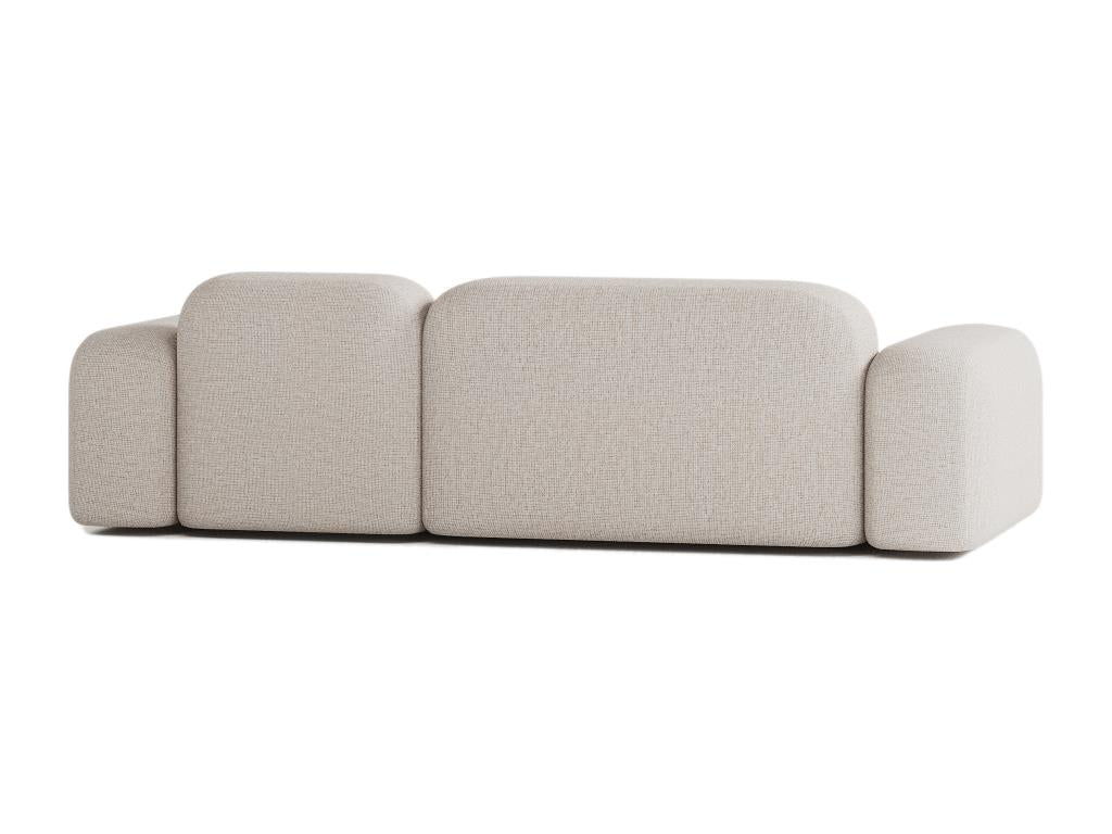 Canapé Nidchicshop 3 Places en Tissu Beige 23728MITC