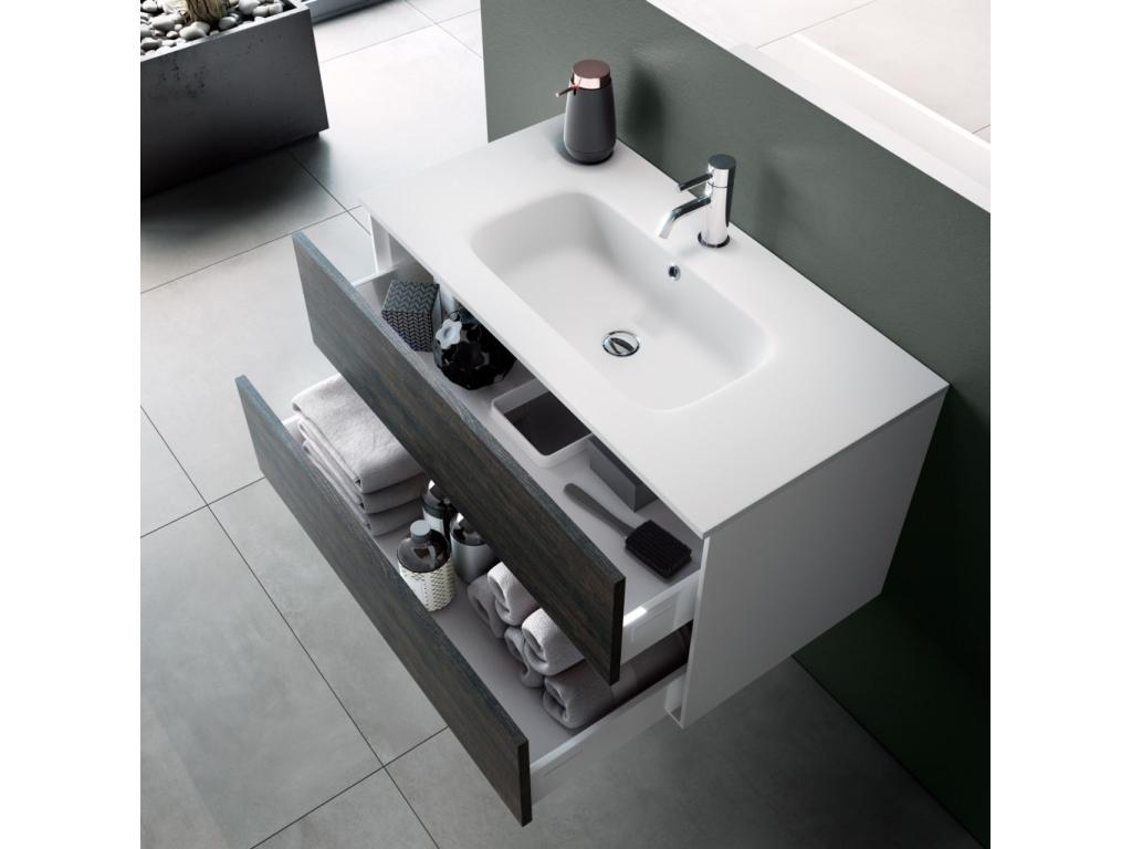 Ensemble de salle de bain 4 pièces Nidchicshop brun foncé 61030EGXM