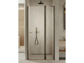 Porte de douche pivotante 90 cm inox brossé Nidchicshop 86499YYXT