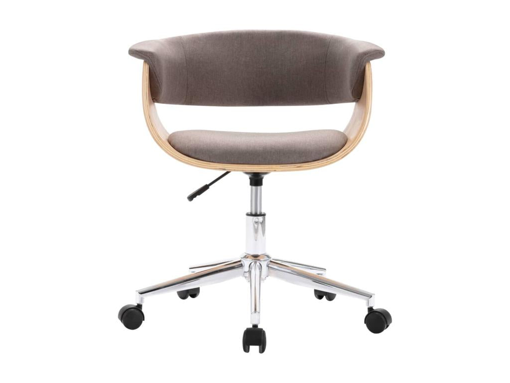 Chaise fauteuil siège pivotante bois marron 59,5x58x74 cm 02 0024177 69699OBHR