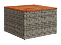 Salon de jardin 6 pcs avec coussins gris résine tressée 16141PVTW