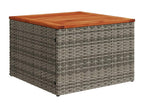Salon de jardin 6 pcs avec coussins gris résine tressée 16141PVTW