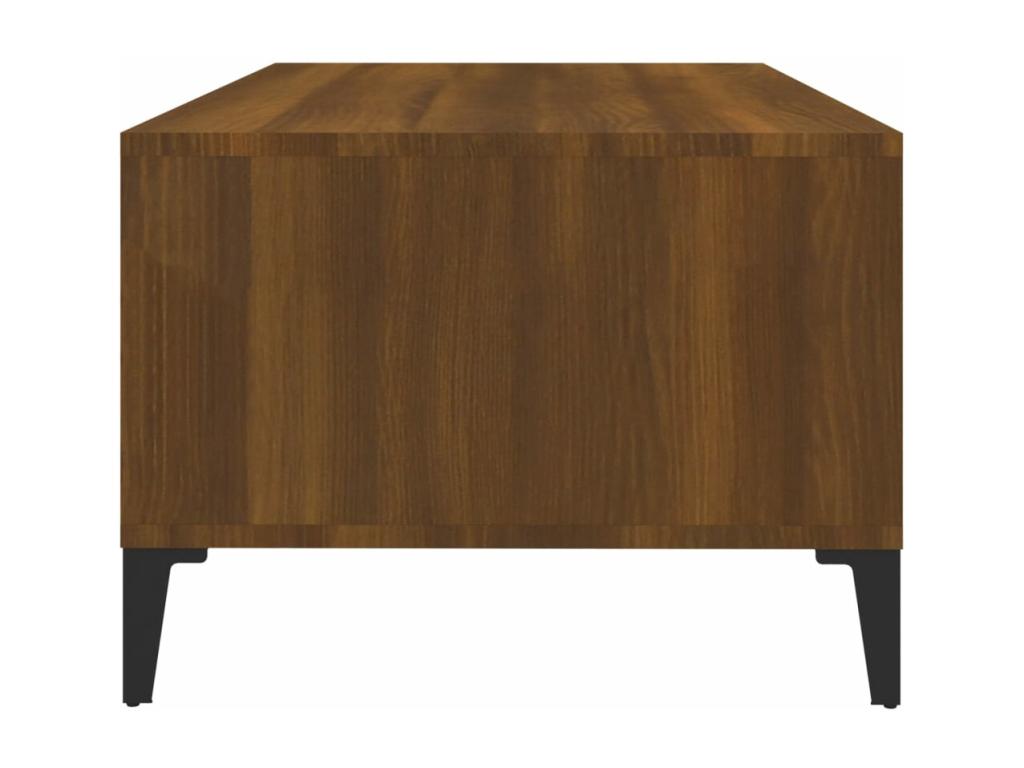 Table basse Chêne marron 90x50x36,5 cm Bois d'ingénierie 35758ZYSJ