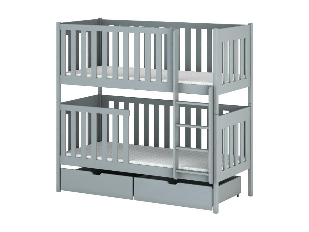 Lits superposés Calmetop BB012 90x180 cm Gris 43793ZBSC