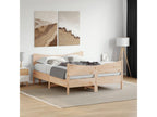 Cadre de lit avec tête de lit 135x190 cm bois de pin massif 03488MRYE