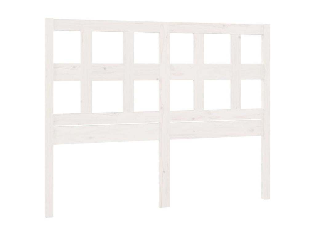 Tête de lit Blanc 205,5x4x100 cm Bois massif de pin 36950IBBL
