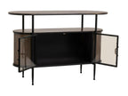 Buffet en métal marron 121x42x80h 49384NHJM