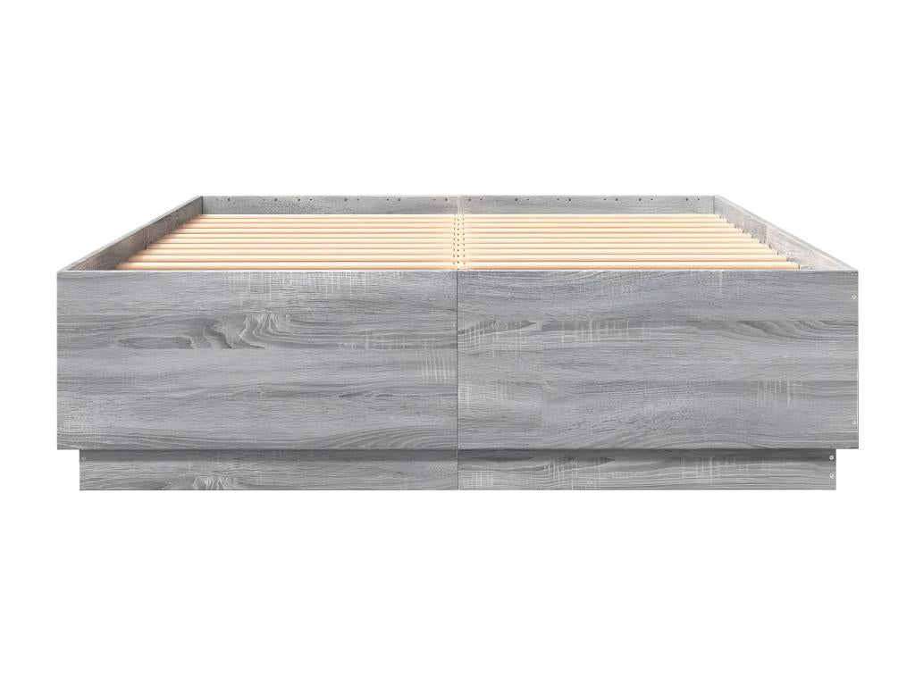 Cadre de lit sans matelas Calmetop gris 120x200 cm 09797ZWUU