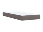 Sommier à Nidchicshop de lit avec matelas Gris 90x200 cm Similicuir 78903WMBE