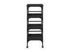 Chariot de cuisine noir 45x35x89.5 cm bois d'ingénierie 06856ERLT