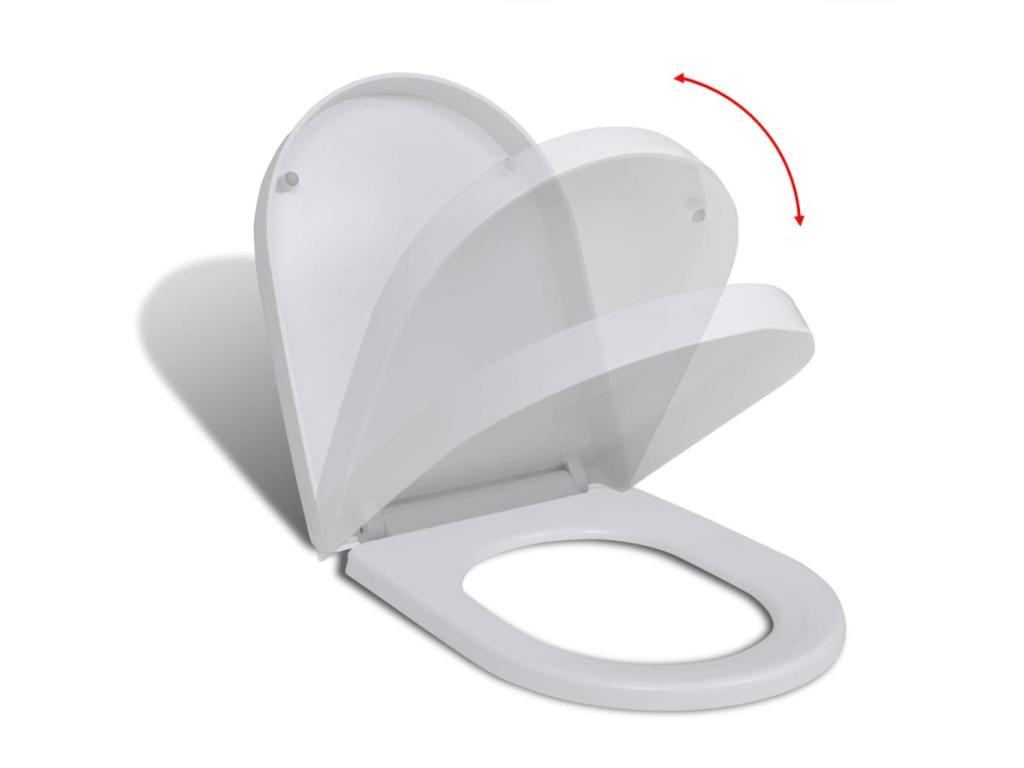 Abattant WC à fermeture blanche 45x35x35 cm 02 0002892 44810JHAU