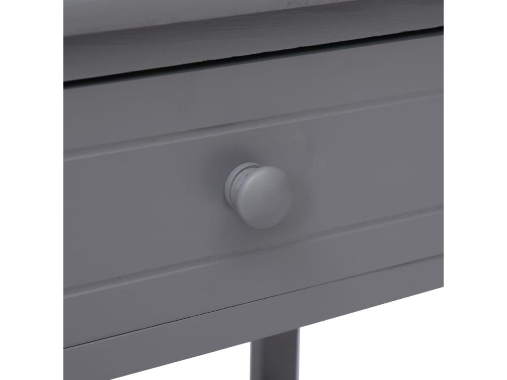 Table de chevet Gris 40x29x42 cm Bois de Paulownia 88358BFPX