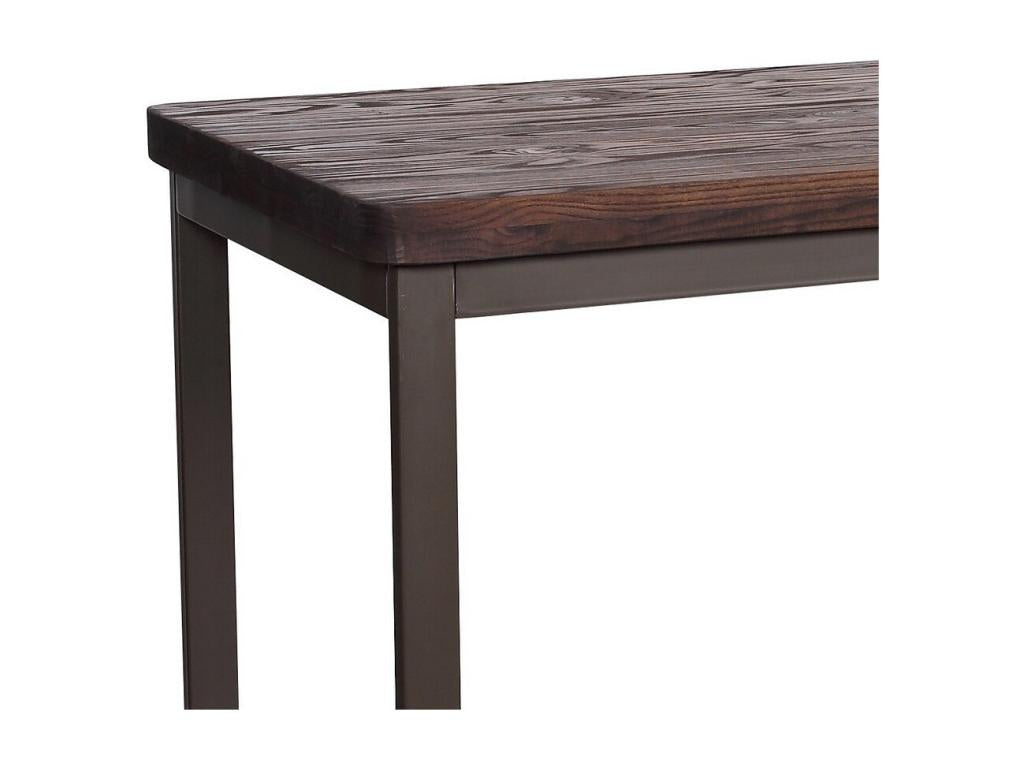 Calmetop - Mange debout plateau bois massif foncé 93522FHUX