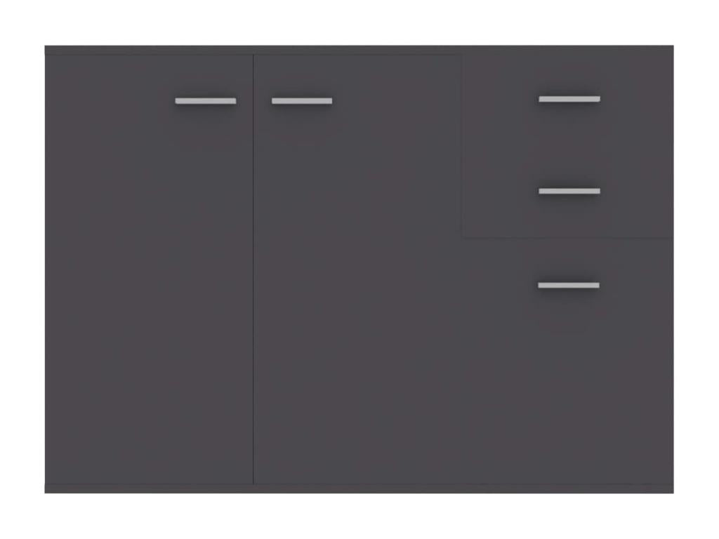 Buffet Gris 105x30x75 cm Aggloméré 99443DUPB