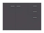 Buffet Gris 105x30x75 cm Aggloméré 99443DUPB