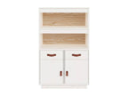 Buffet haut Blanc 67x40x108,5 cm Bois massif de pin 03451XTAP