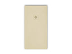 Receveur de douche 90x150 cm extra plat PURE en résine surface ardoisée beige Grille beige 00484CVGY