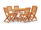 Mobilier à dîner d'extérieur pliable 7 pcs Bois d'eucalyptus 2 96126IPRH