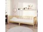 Lit de repos avec matelas 90x200 cm Bois de pin massif 58968BGWK