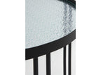 Ensemble de 2 tables d'appoint en métal avec verre 49239HVYU
