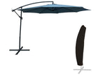 Parasol déporté Calmetop rond 3.50m de diamètre bleu gris housse - Calmetop 84162LZIO