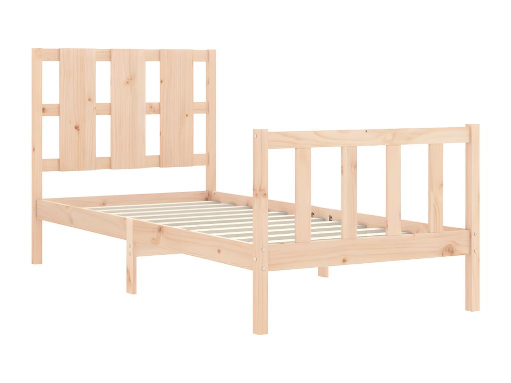 Cadre de lit sans matelas 90x200 cm bois de pin massif 83312LUQM