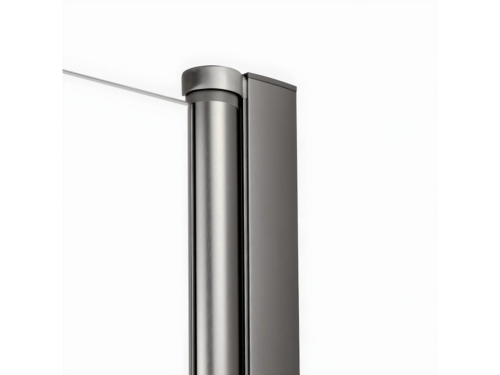 Porte de douche pivotante 90 cm inox brossé Nidchicshop 86499YYXT