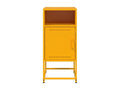 Table de chevet jaune moutarde 36x39x78 cm acier 34388YWJF