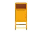 Table de chevet jaune moutarde 36x39x78 cm acier 34388YWJF