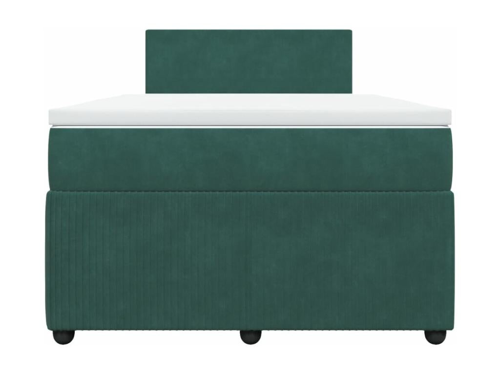 Sommier à Nidchicshop de lit avec matelas vert foncé 120x190 cm 14366VDGE